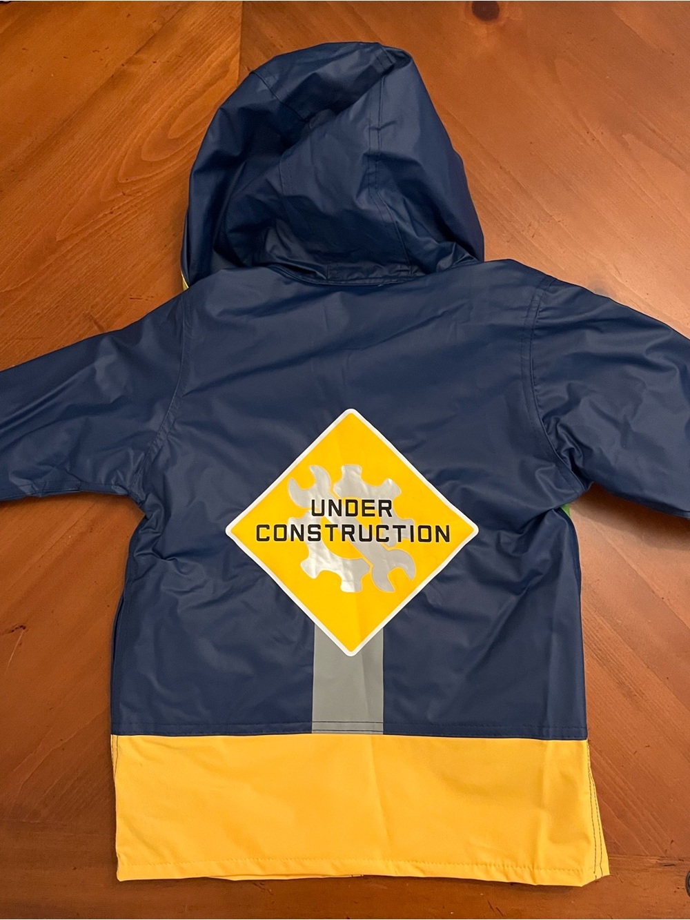 Wippette Kids Hooded Raincoat with Construction Truck Design - Picture 2 of 10
